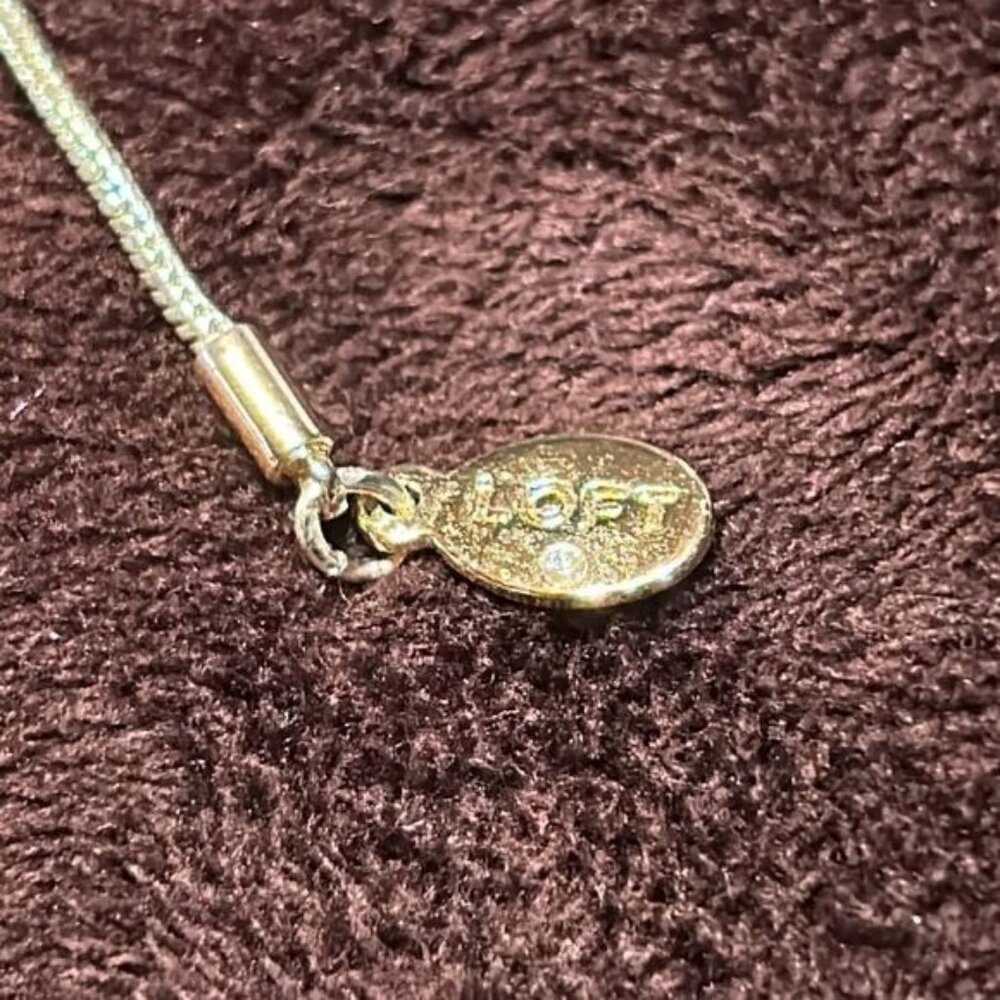 Adjustable Loft Multicolor Gemstone Necklace With… - image 2